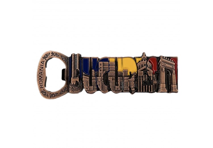 Magnet metalic deschizător de sticle Bucureși